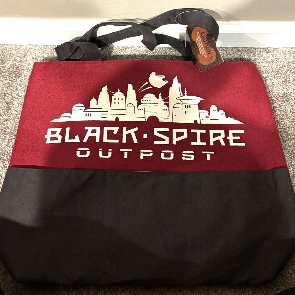 Disney Parks Star Wars Galaxy's Edge-Black Spire Outpost-Canvas Tote Bag, NWT!
